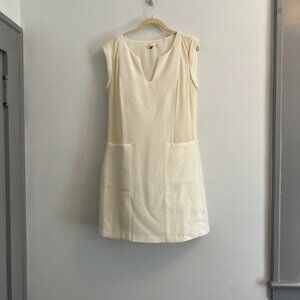 Rebecca Sleeveless Dress - Cream White- Size 4